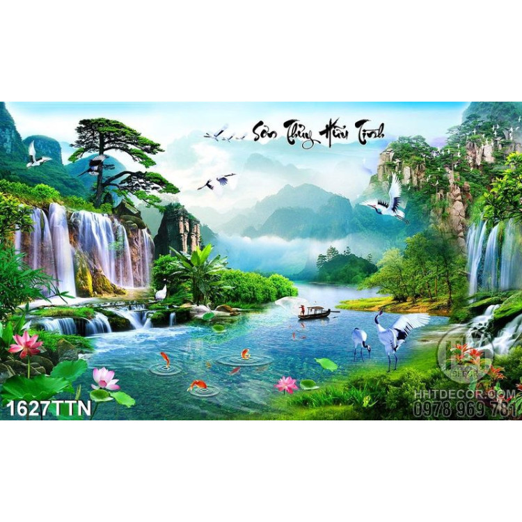 Tranh phong thủy wall decor nghệ thuật