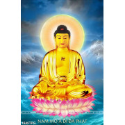 Tranh Phật Như Lai trên trời