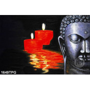 Tranh điêu khắc mặt Đức Phật nghệ thuật đẹp
