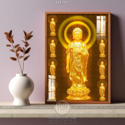 Tranh tượng Phật bằng vàng