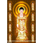 Tranh Tượng Phật bằng vàng