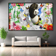 Tranh gấu trúc Panda 3D