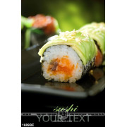 Tranh món ăn sushi