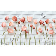 Tranh hoa tulip trang trí tường phòng khách