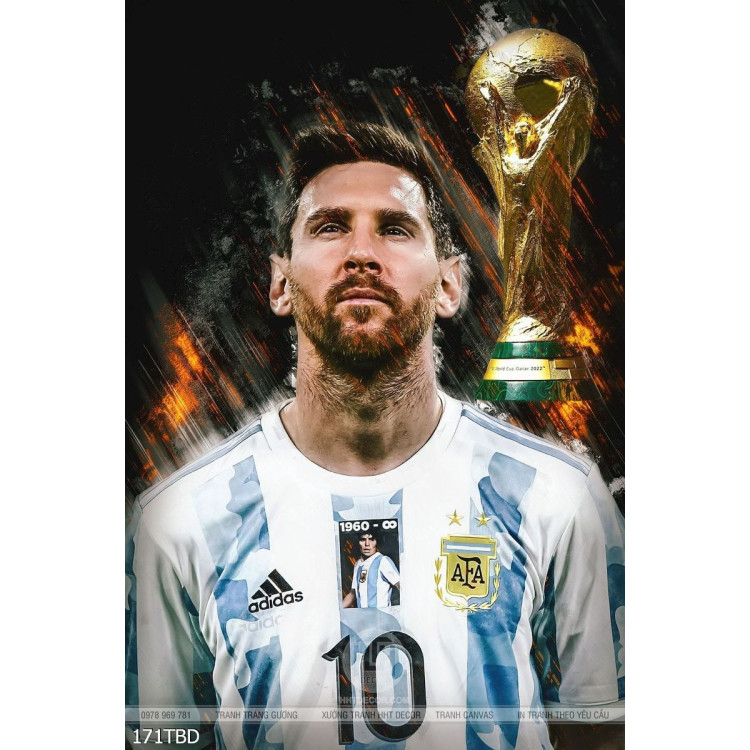 tranh bong da messi doi argentina