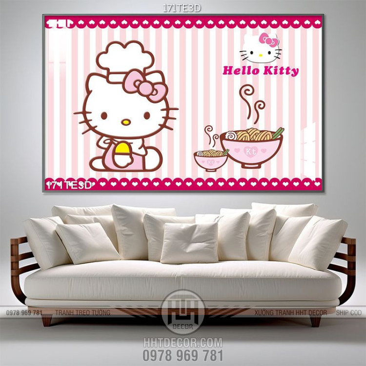 Tranh trẻ em Hello kitty