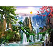 Tranh psd phong thủy wall decor nghệ thuật