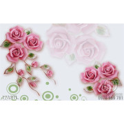 Tranh 3D hoa hồng đẹp mới nhất hiện nay