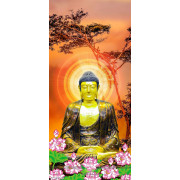 Tranh tượng Phật và hoa Sen chất lượng cao