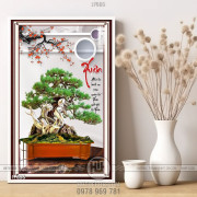 Chậu bonsai mùa xuân nghệ thuật