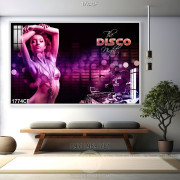 Tranh girl nhảy Disco