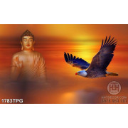 Tranh Đức Phật và chim đại bàng