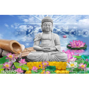 Tranh tượng Phật bằng đá chất lượng cao file psd