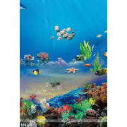 Tranh Đại Dương, cá heo 3D trang trí tường đẹp
