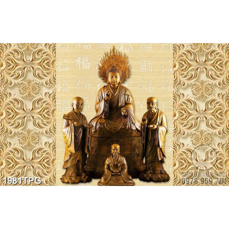 Tranh tượng Phật và sư thầy chất lượng cao