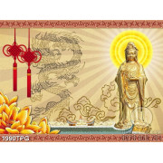 Tranh tượng Phật Quan Âm file psd 