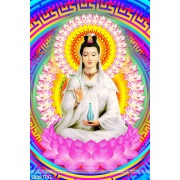 Tranh Phật Bà Quan Âm đẹp độc đáo