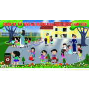 Tranh trẻ em vệ sinh môi trường