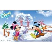 Tranh Mickey cào tuyết