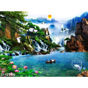 Tranh thác phong thủy wall decor nghệ thuật