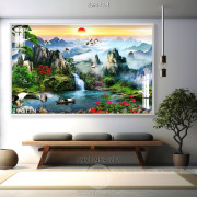 Tranh decor phong thủy nghệ thuật in 3D