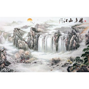 Tranh phong thủy thác nước wall decor