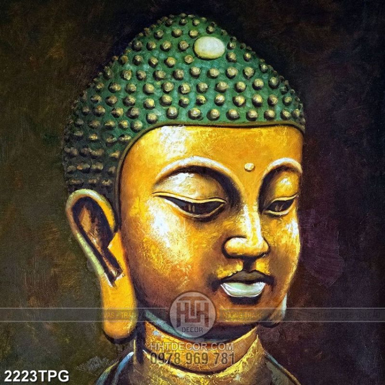 Tranh Phật bằng đồng đẹp
