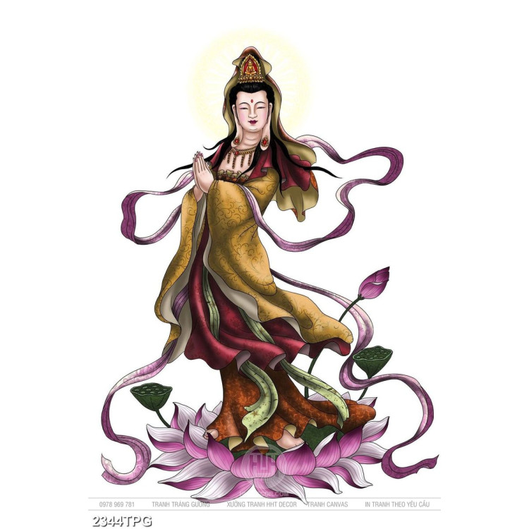 Tranh Phật Bà siêu nét chất lương cao