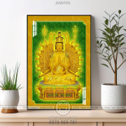 Tranh tượng Phật mẫu bằng vàng đẹp nhất
