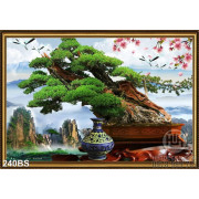 Tranh bonsai gốc cổ thụ độc đáo