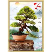 Tranh bonsai nhật bản ấn tượng 3d