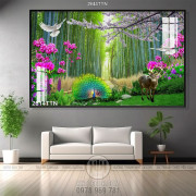 Tranh phong cảnh nghệ thuật psd wall decor