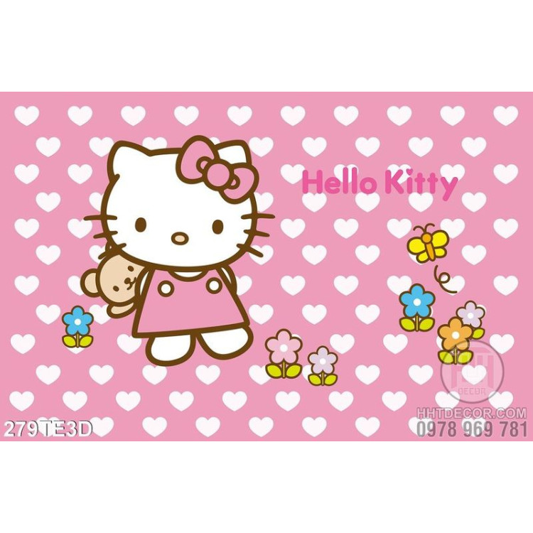 Tranh Hello Kitty trẻ em