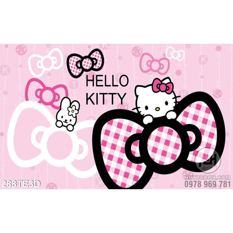 Tranh treo phòng trẻ em Hello Kitty 