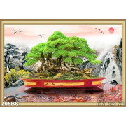 Tranh bonsai 2020 nghệ thuật in gạch