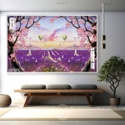 Tranh hoa Lavender trang trí phòng ngủ