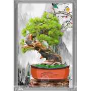 Tranh bonsai wall nghệ thuật psd