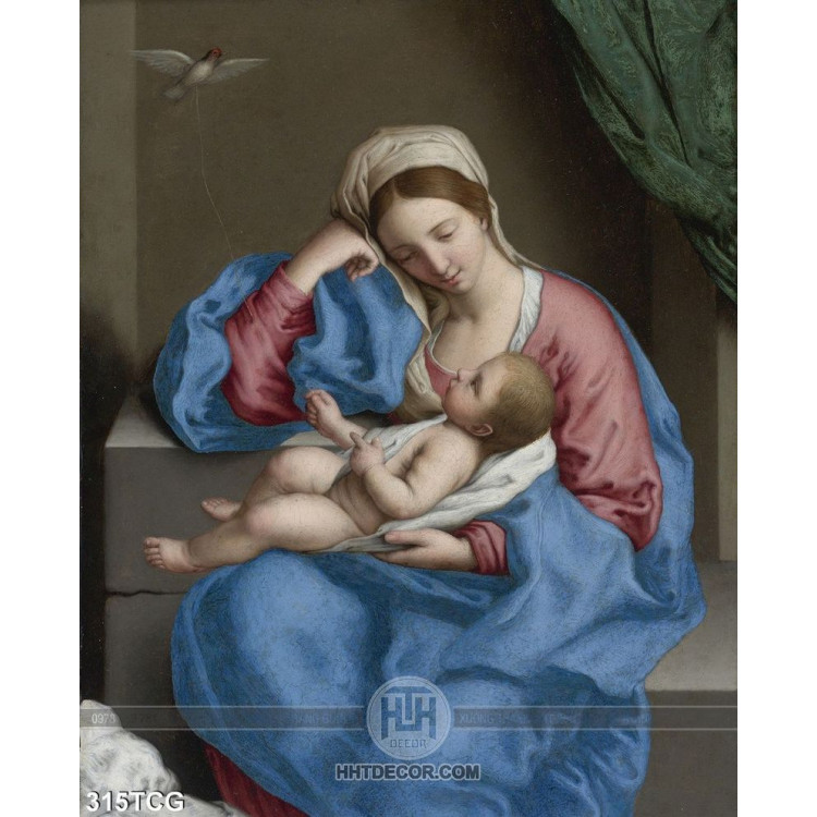 Tranh công giáo, mẹ Maria và Chúa hài đồng