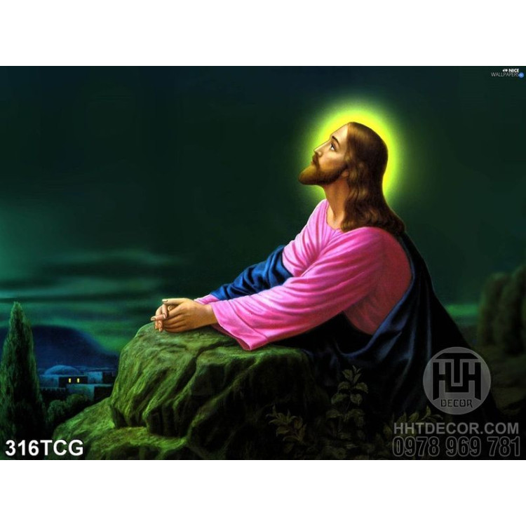 Tranh công giáo, Chúa Giê-su cầu nguyện
