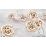 Tranh lụa 3D hoa hồng trang trí treo tường đẹp nhất