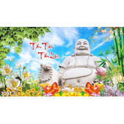 Tranh in uv tượng Phật Di Lặc tài lộc 