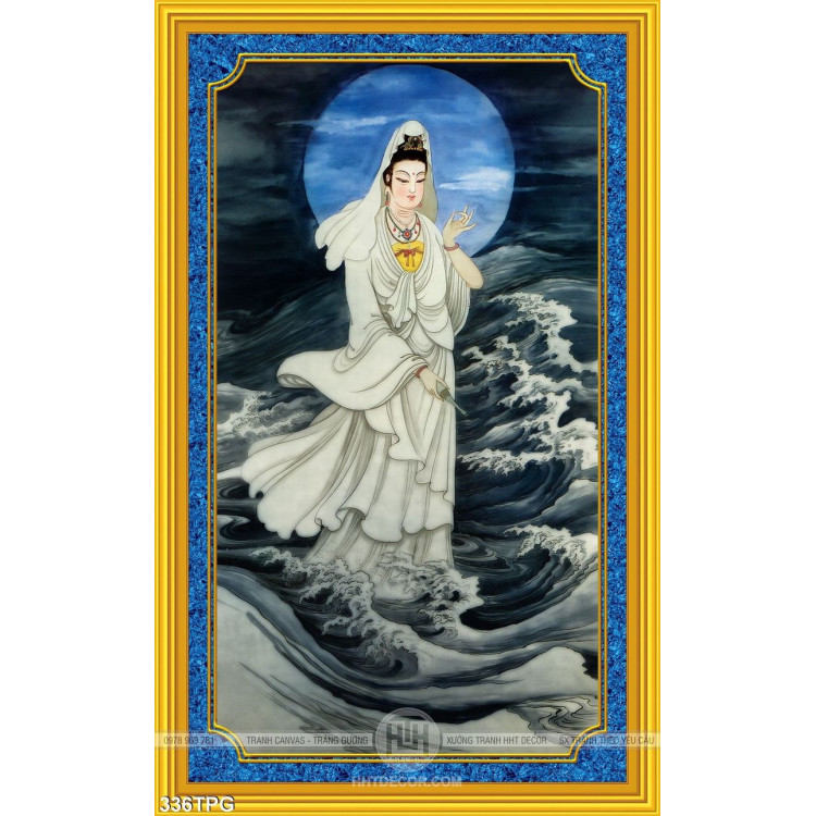 Tranh phật Quan Âm treo tường