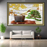  Chậu bonsai tạo kiểu ấn tượng wall 3d