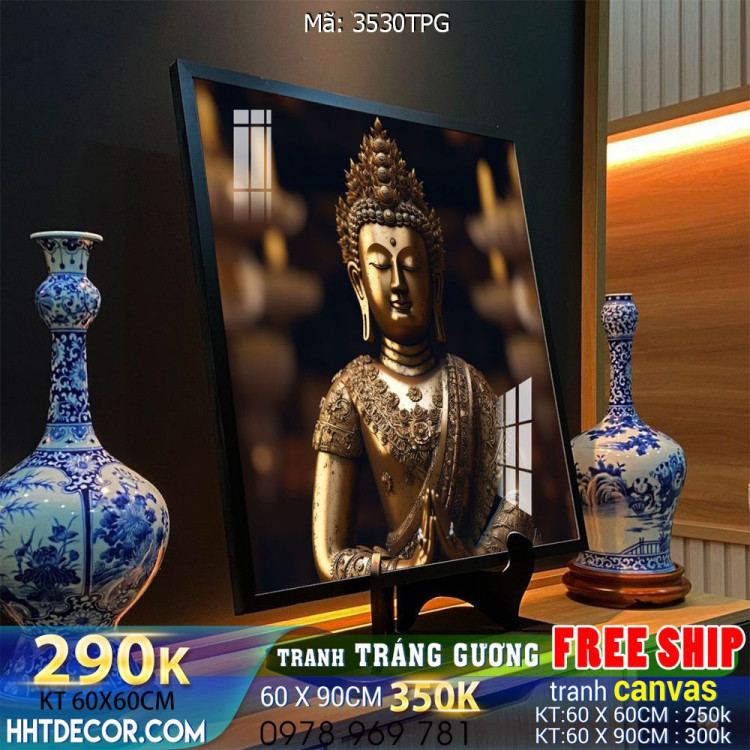 File tranh Phật giáo decor trang trí tường nhà phòng thờ