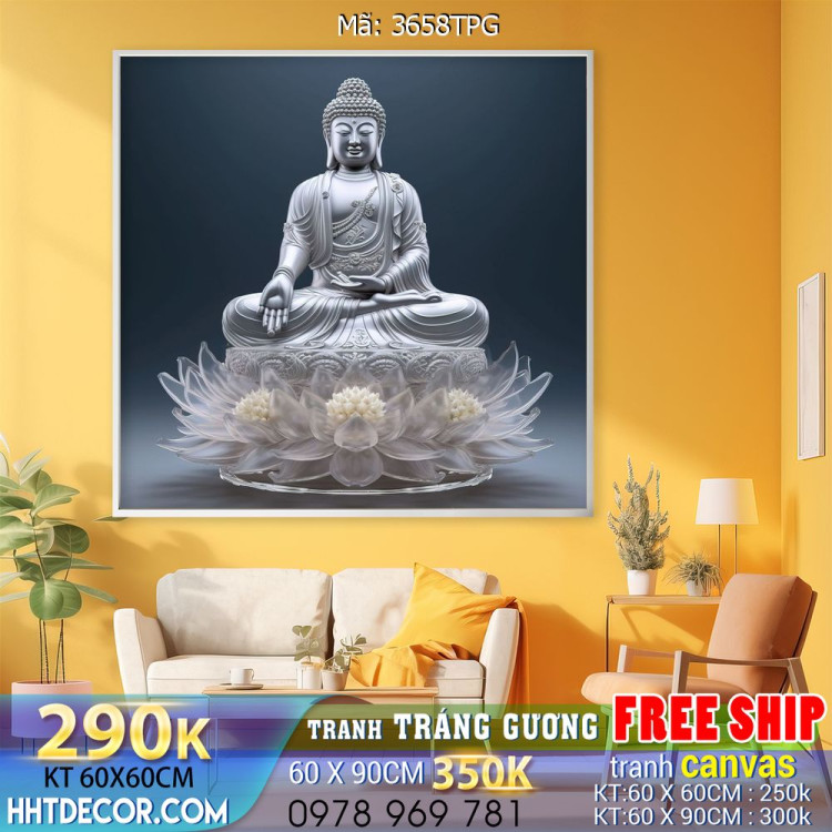 Tranh decor trang trí tường Phật giáo 