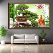  Chậu bonsai lớn kiểng đẹp mẫu in gạch 2020
