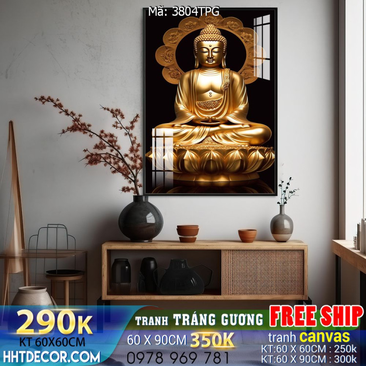 Tranh decor trang trí tường Phật giáo 