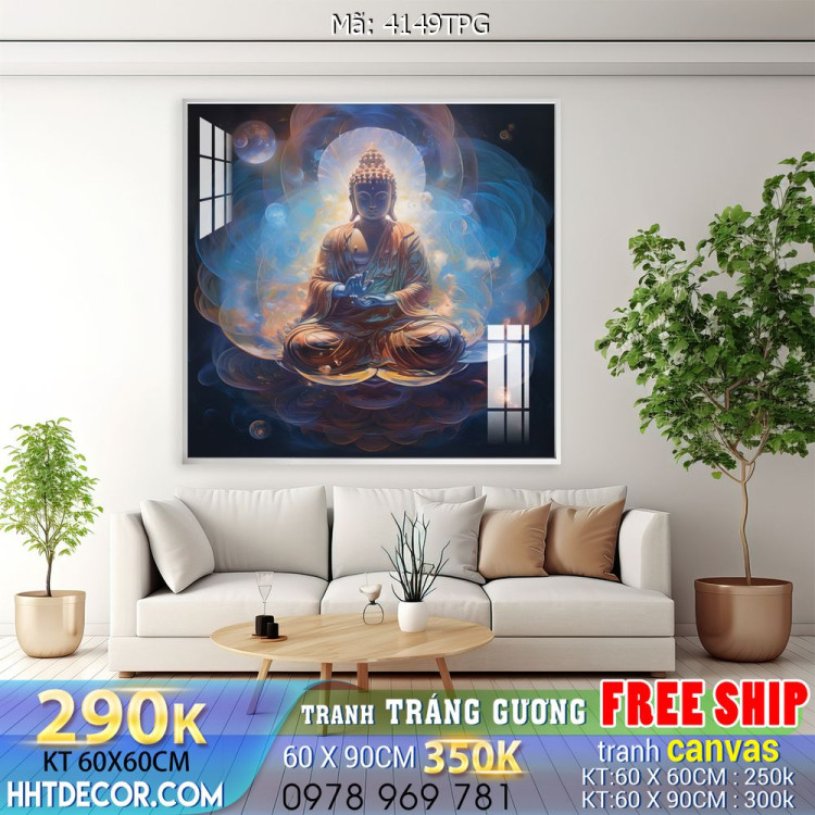 Tranh phật giáo decor trang trí tường phòng thờ