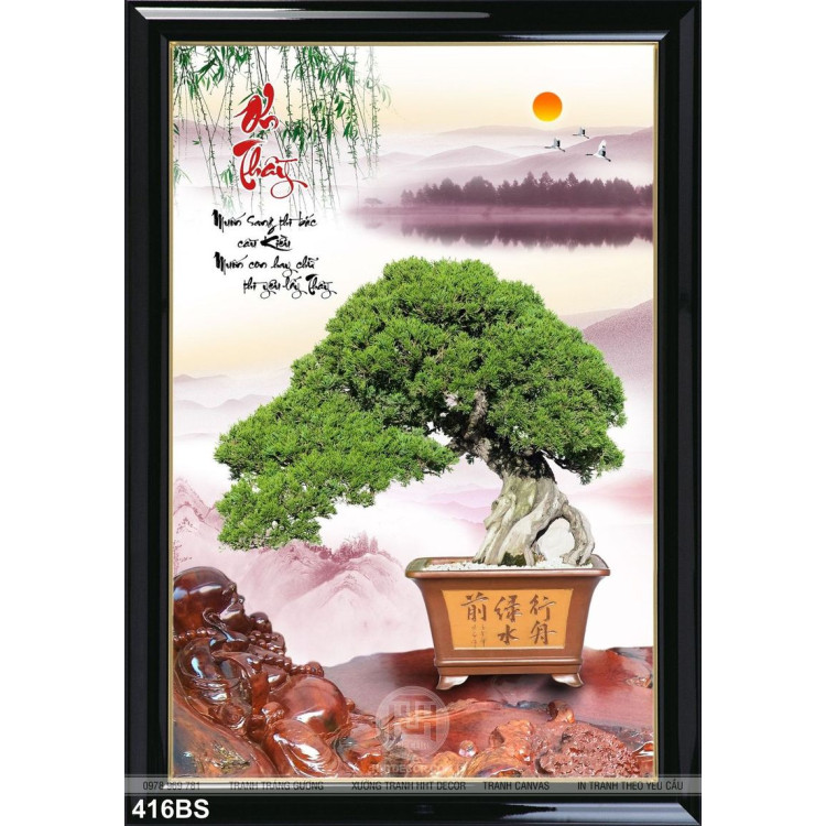  Chậu bonsai mẫu in gạch uv độc đáo