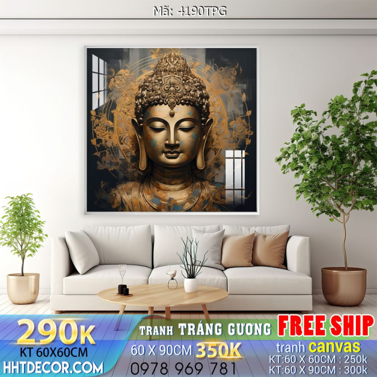 File tranh Phật giáo decor trang trí tường nhà phòng thờ